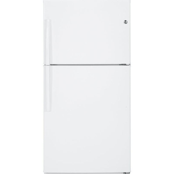 GE 33-inch, 21.2 cu. ft. Top Freezer Refrigerator with Ice Maker GIE21GTHWW IMAGE 1