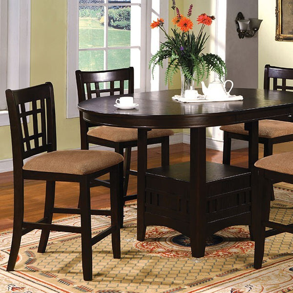 Furniture of America Oval Metropolis Counter Height Dining Table CM3032PT IMAGE 1
