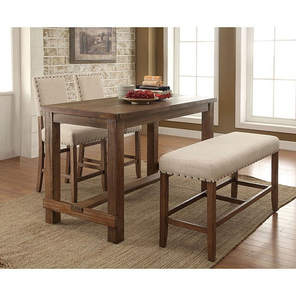 Furniture of America Sania Counter Height Dining Table CM3324PT-VN IMAGE 1