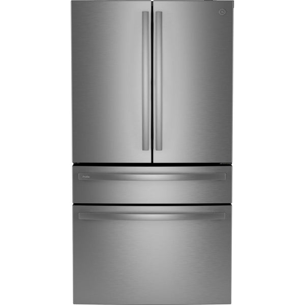 GE Profile 36-inch, 29 cu. ft. Freestanding French 4-Door Refrigerator with WiFi PGD29BYTFS IMAGE 1
