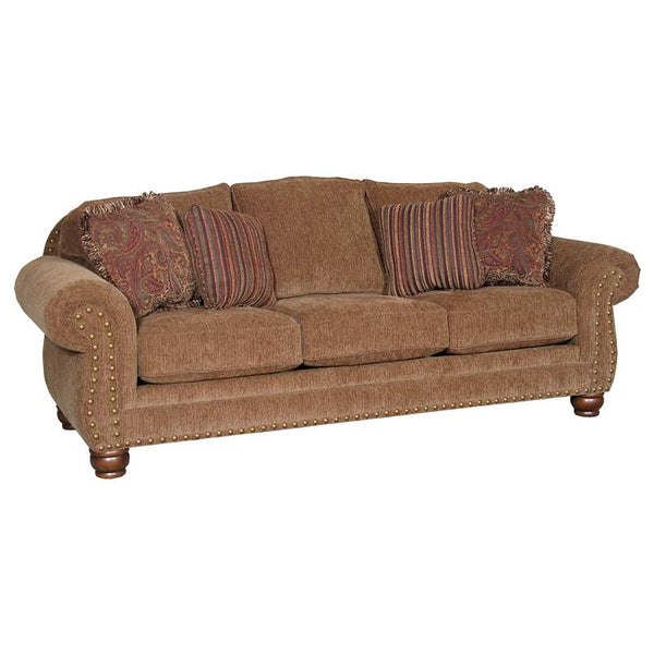 Mayo Furniture Stationary Fabric Sofa 3180F10 Sofa - Impressive Umber IMAGE 1