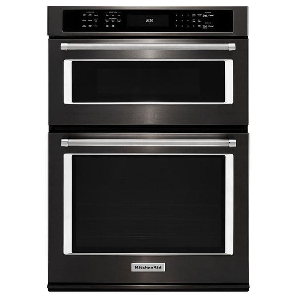 KitchenAid 27-inch, 4.3 cu. ft. Built-in Combination Wall Oven with Convection KOCE507EBS IMAGE 1