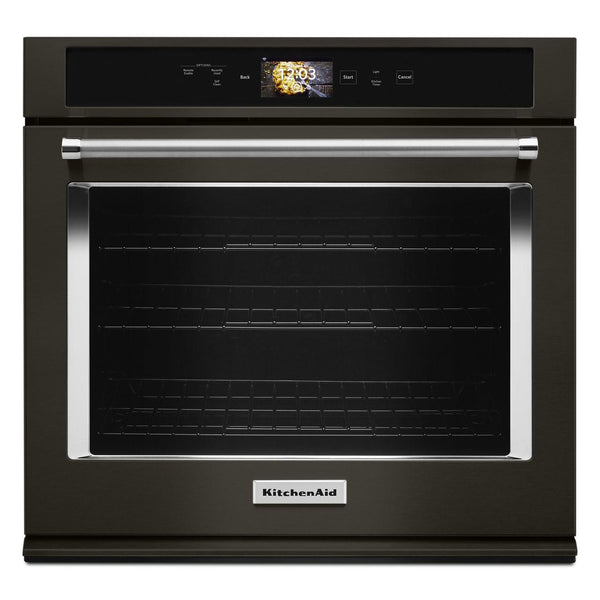 KitchenAid 30-inch, 5.0 cu.ft. Built-in Single Wall Oven with True Convection KOSE900HBS IMAGE 1