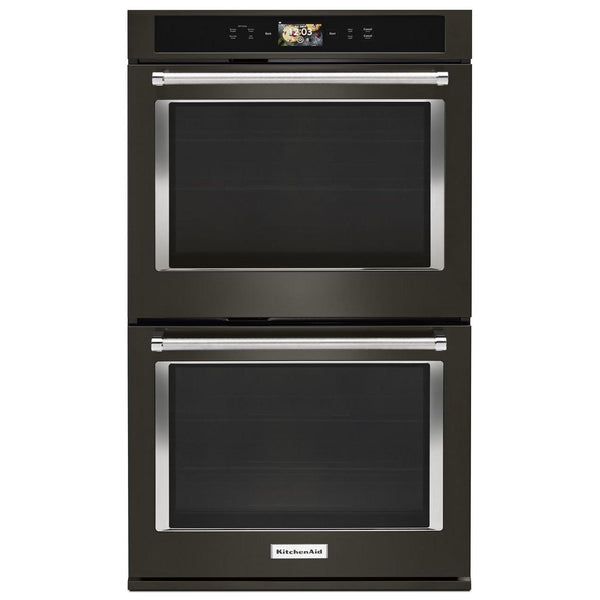 KitchenAid 30-inch, 10.0 cu.ft. Built-in Double Wall Oven with True Convection KODE900HBS IMAGE 1