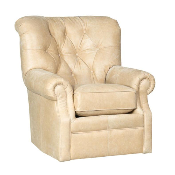 Mayo Furniture Swivel Leather Chair 2220L42 Swivel - Inside Out Taupe IMAGE 1