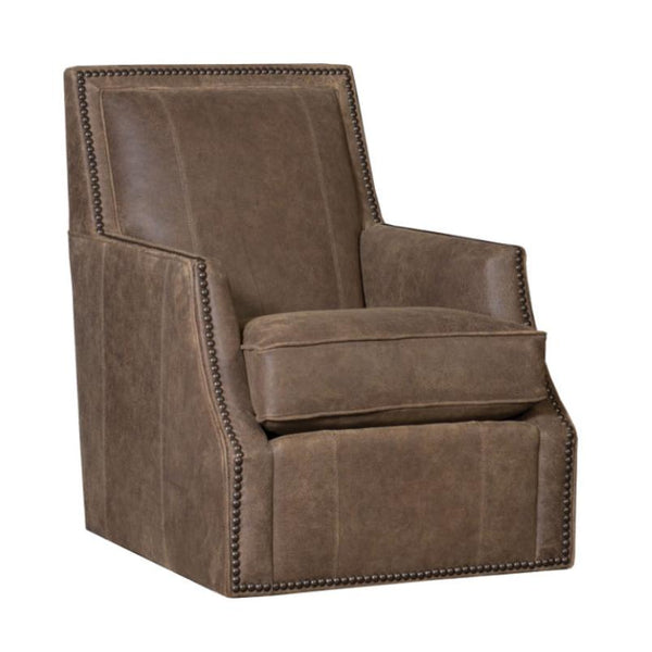 Mayo Furniture Swivel Leather Chair 2325L42 Swivel Chair - Inside Out Sigaro IMAGE 1