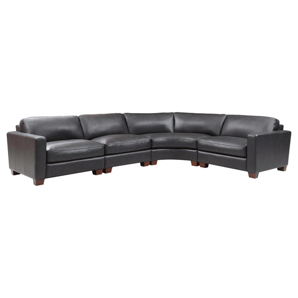 Leather Italia USA Brent Georgetown Leather 4 pc Sectional 1669-9029LAF-016700/1669-9029RAF-016700/1669-9029WED-016700/1669-9029ALC-016700 IMAGE 1