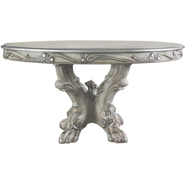 Acme Furniture Round Dresden Dining Table with Pedestal Base 68180 IMAGE 1