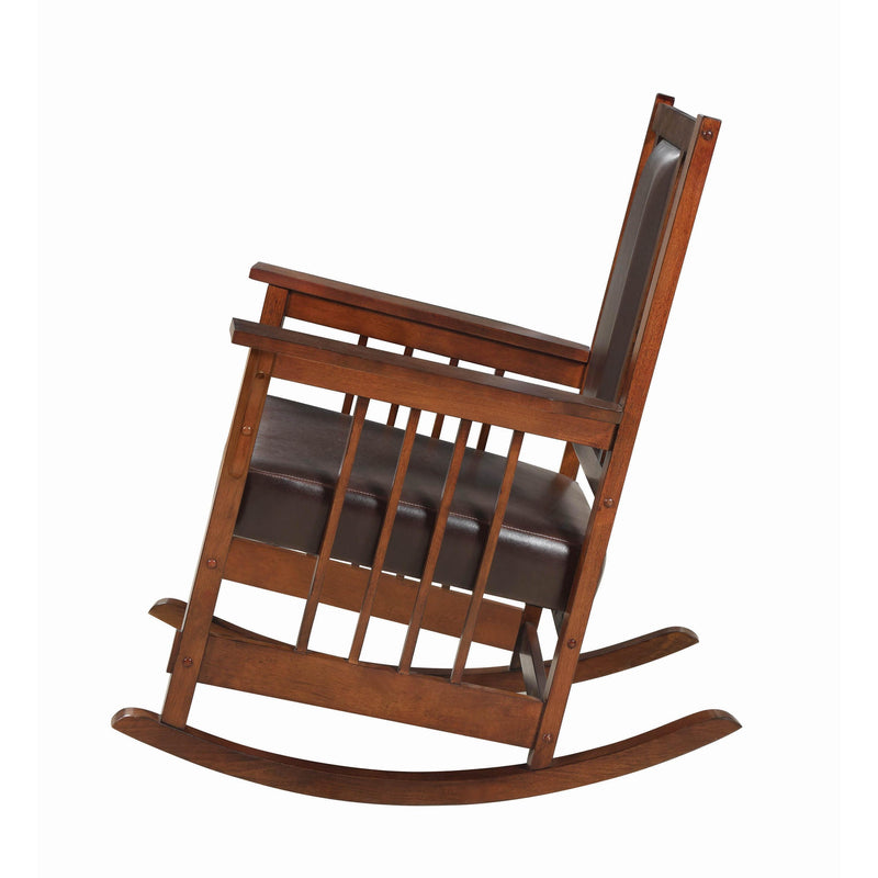 Coaster Furniture Leatherette Rocking Chair 600058 IMAGE 3