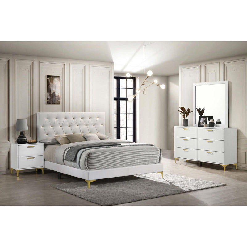 Coaster Furniture Kendall 224401KW-S4 6 pc California King Upholstered Bedroom Set IMAGE 1