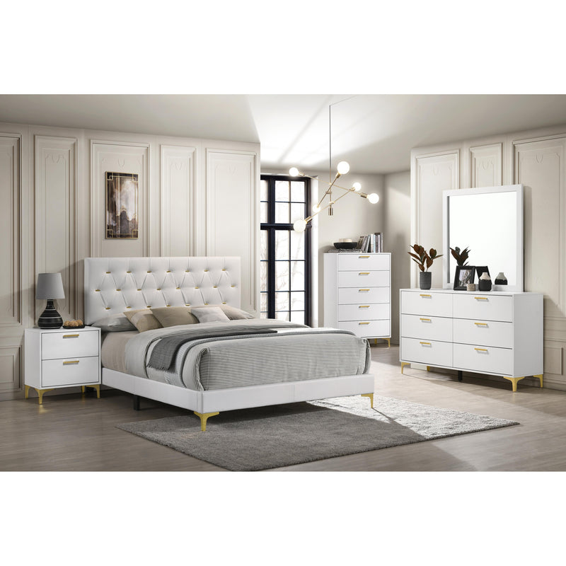 Coaster Furniture Kendall 224401KW-S5 7 pc California King Upholstered Bedroom Set IMAGE 1