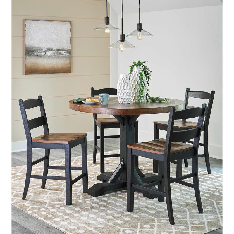 Signature Design by Ashley Valebeck D546 5 pc Counter Height Dining Set IMAGE 1