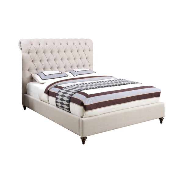 Coaster Furniture Devon Queen Upholstered Platform Bed 300525Q IMAGE 1