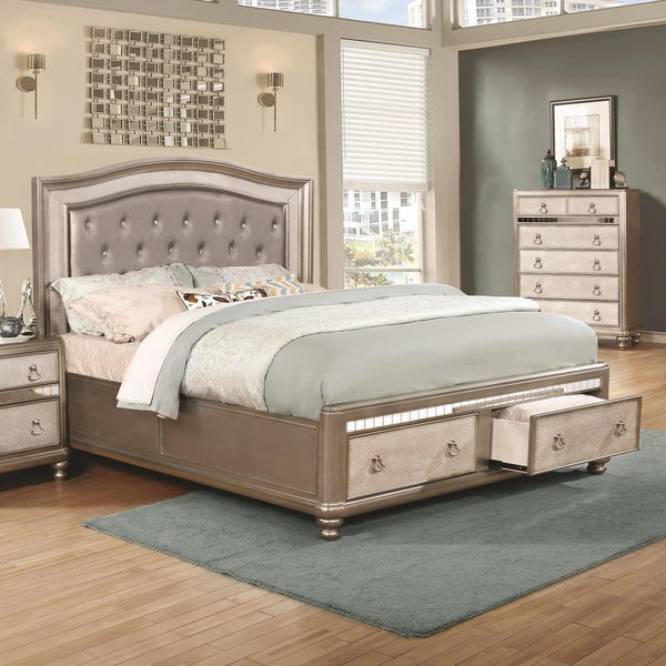 Coaster Furniture Bling Game King Upholstered Bed with Storage 204180KE IMAGE 1
