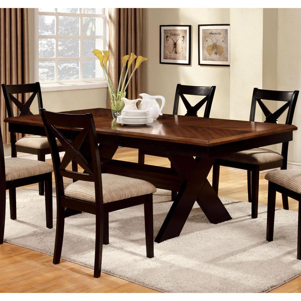Furniture of America Liberta Dining Table with Trestle Base CM3776T-TABLE IMAGE 1