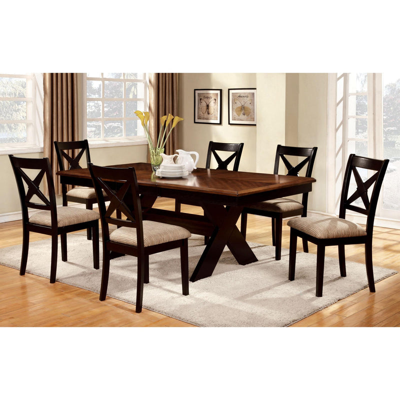 Furniture of America Liberta Dining Table with Trestle Base CM3776T-TABLE IMAGE 3