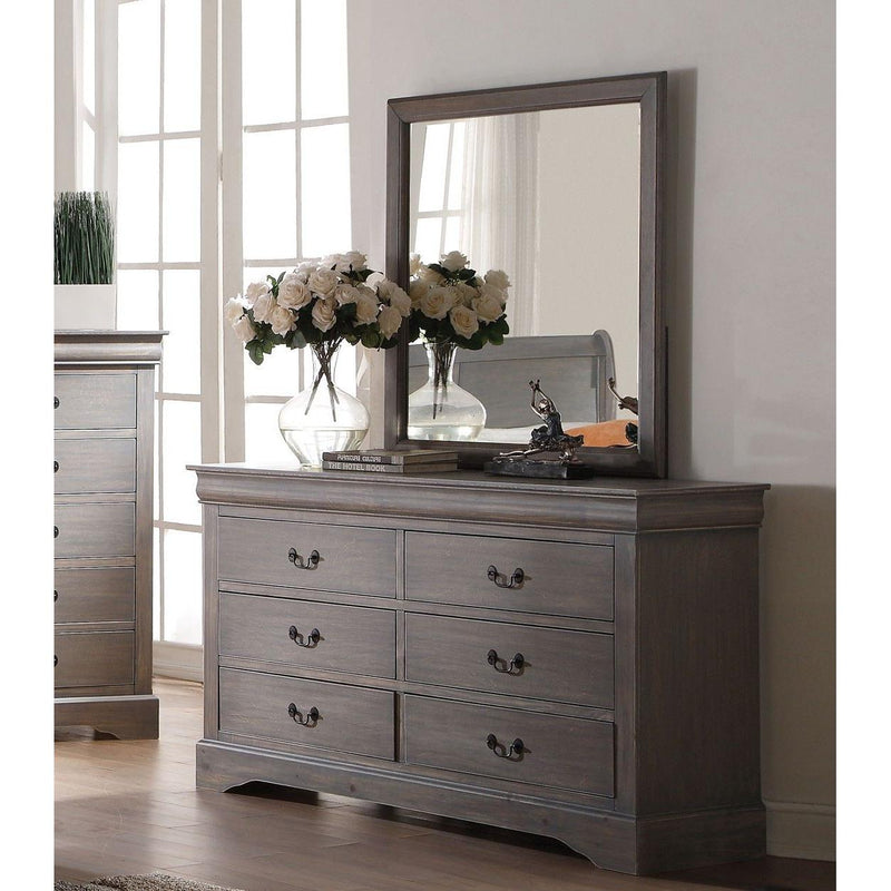 Acme Furniture Louis Philippe III Dresser Mirror 25504 IMAGE 2