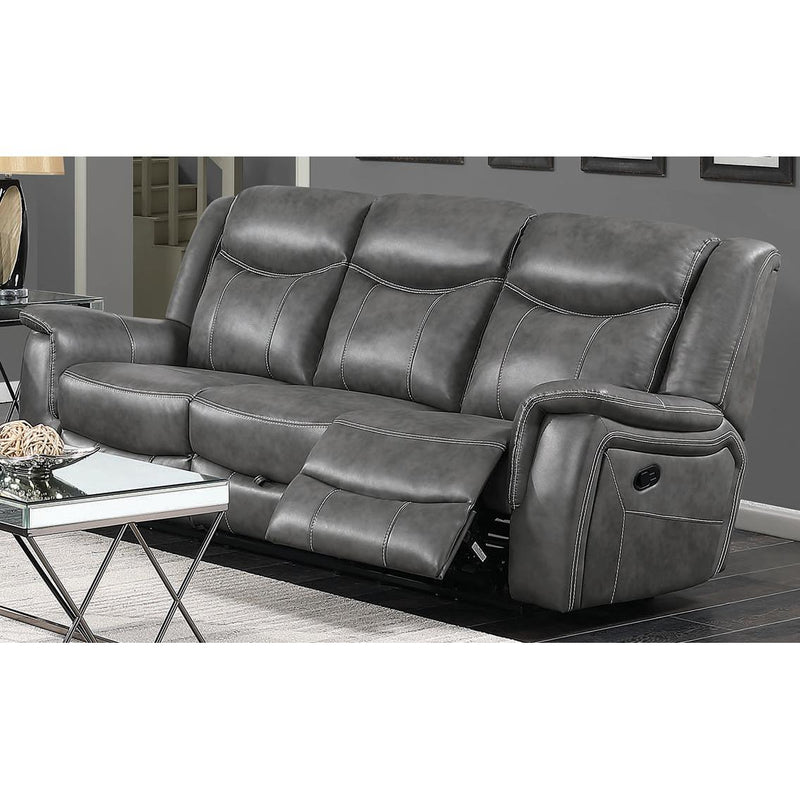 Coaster Furniture Conrad Reclining Leatherette Sofa 650354 IMAGE 1