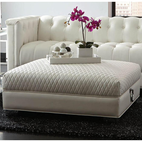 Coaster Furniture Chaviano Leatherette Ottoman 505394 IMAGE 1