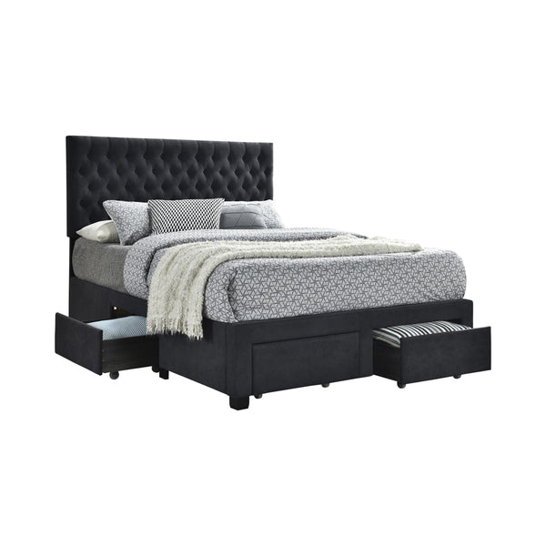 Coaster Furniture Soledad King Upholstered Platform Bed with Storage 305877KE IMAGE 1