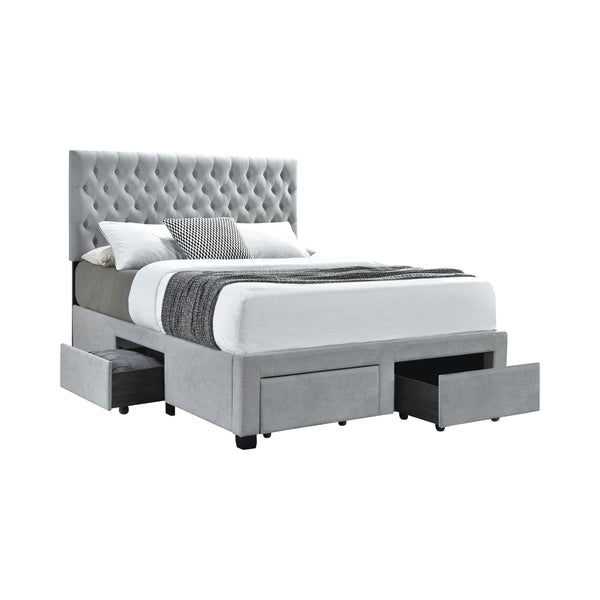 Coaster Furniture Shelburne Queen Upholstered Platform Bed with Storage 305878Q IMAGE 1