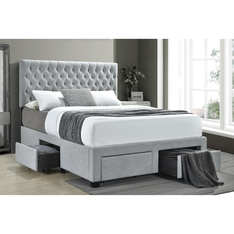 Coaster Furniture Shelburne Queen Upholstered Platform Bed with Storage 305878Q IMAGE 2