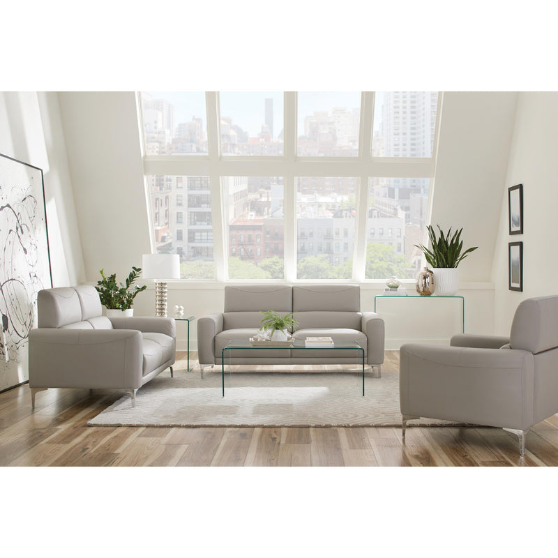Coaster Furniture Glenmark Stationary Leatherette Chair 509733 IMAGE 2