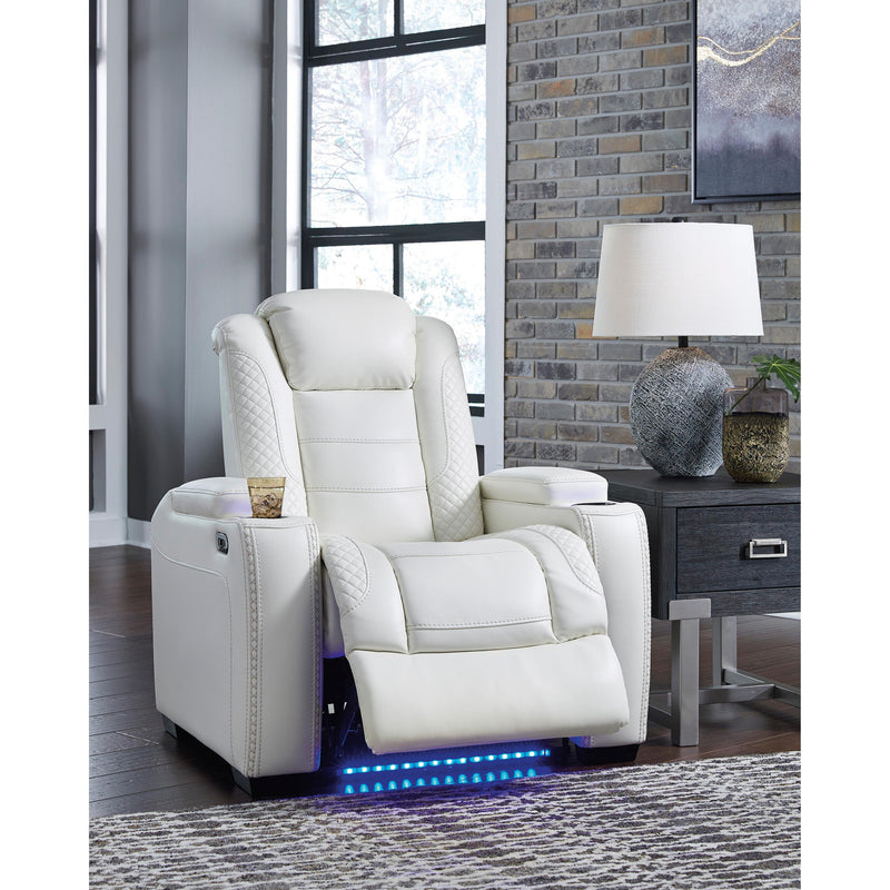 Signature Design by Ashley Party Time Power Leather Look Recliner 3700413 IMAGE 11