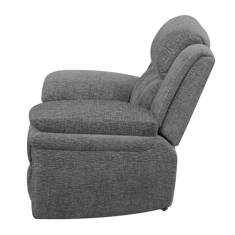 Coaster Furniture Bahrain Power Glider Fabric Recliner with Wall Recline 609543P IMAGE 2