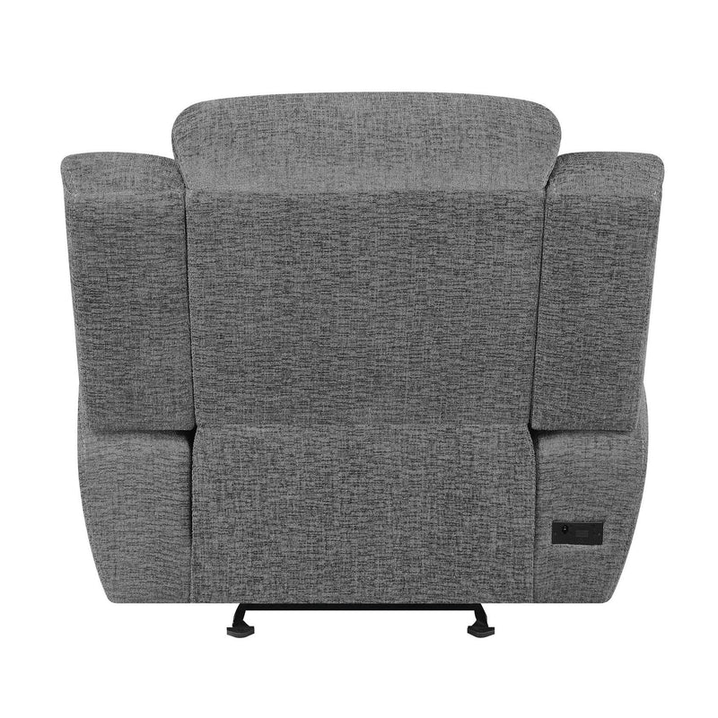 Coaster Furniture Bahrain Power Glider Fabric Recliner with Wall Recline 609543P IMAGE 5