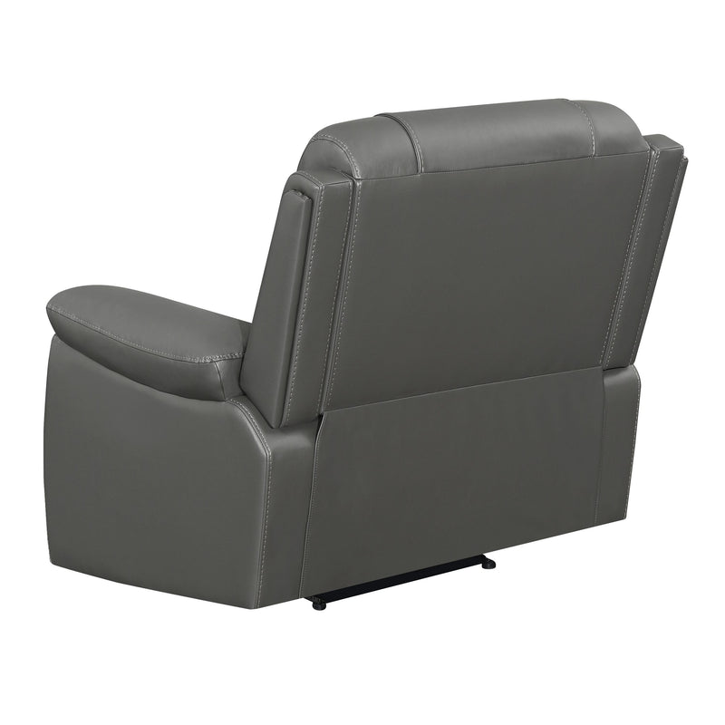 Coaster Furniture Flamenco Power Leatherette Recliner with Wall Recline 610206P IMAGE 5