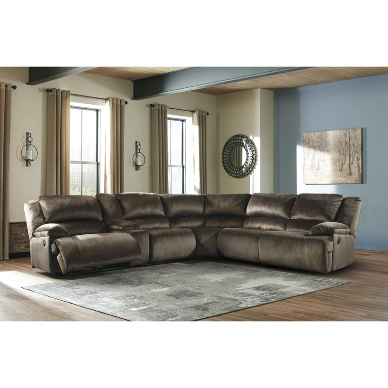 Signature Design by Ashley Clonmel Reclining Fabric 6 pc Sectional 3650440/3650457/3650446/3650477/3650446/3650441 IMAGE 1