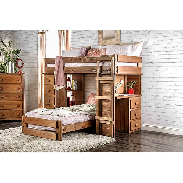 Furniture of America Kids Beds Loft Bed AM-BK600-BED-SLAT IMAGE 1