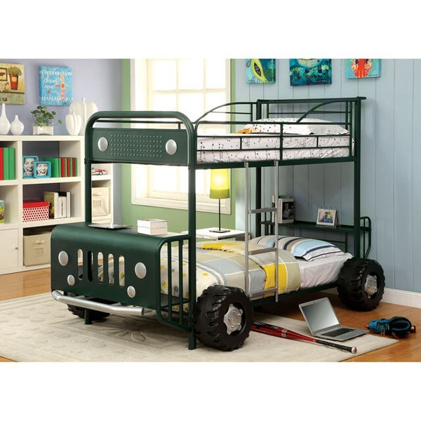 Furniture of America Kids Beds Bunk Bed CM-BK1040GR-BED IMAGE 1