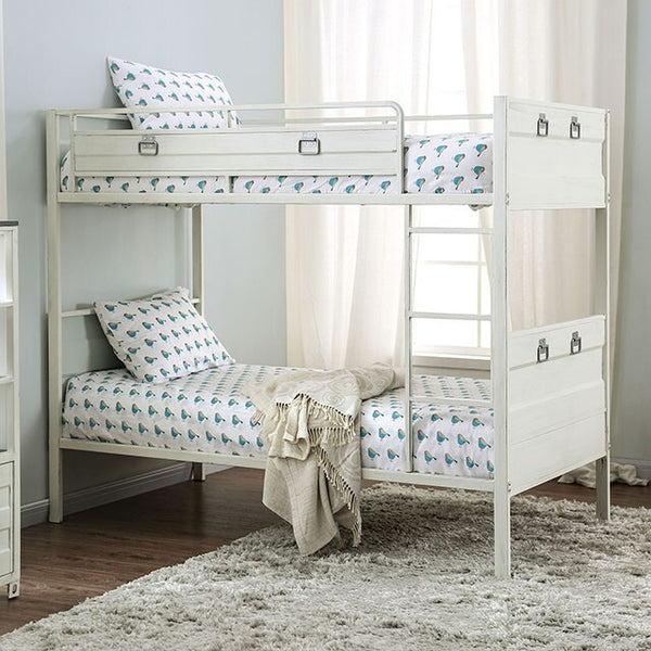 Furniture of America Kids Beds Bunk Bed CM-BK959WH-BED IMAGE 1