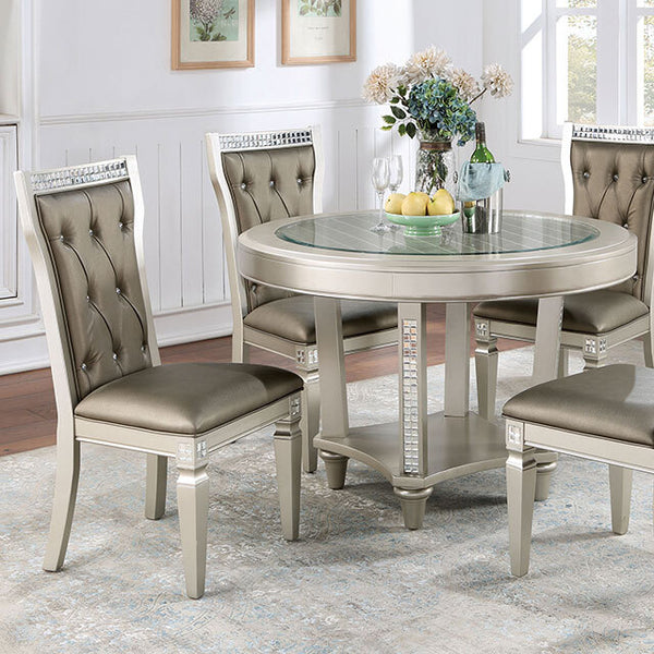 Furniture of America Round Adelina Dining Table CM3158RT IMAGE 1