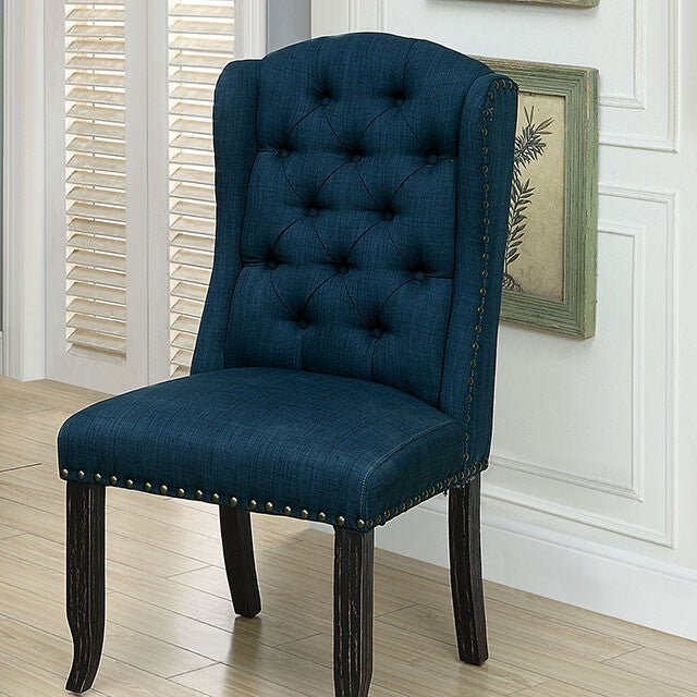 Furniture of America Sania Dining Chair CM3324BK-BL-SC-2PK IMAGE 2
