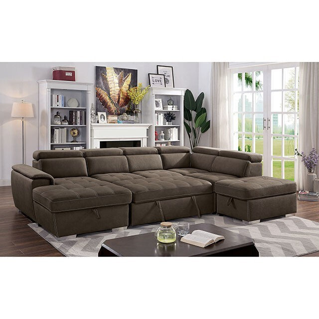 Furniture of America Hugo Fabric Sectional CM6963-SECT IMAGE 2