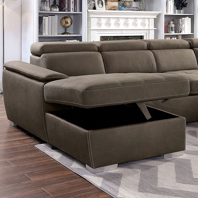 Furniture of America Hugo Fabric Sectional CM6963-SECT IMAGE 4