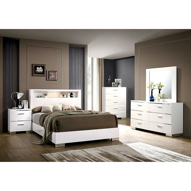 Furniture of America Carlie Queen Bed CM7049WH-Q-BED IMAGE 1
