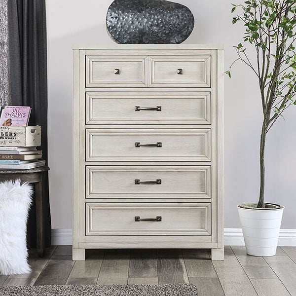 Furniture of America Tywyn 5-Drawer Chest CM7365WH-C IMAGE 1