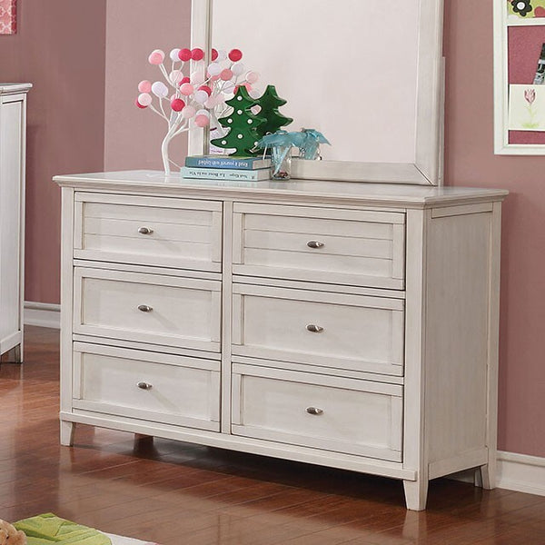 Furniture of America Brogan 6-Drawer Dresser CM7517WH-D IMAGE 1