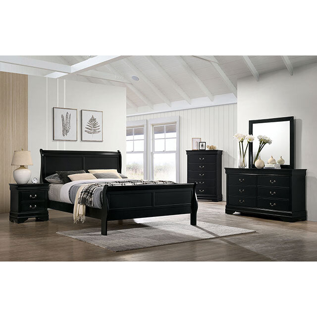 Furniture of America Louis Philippe Twin Bed CM7966BK-T-BED IMAGE 2