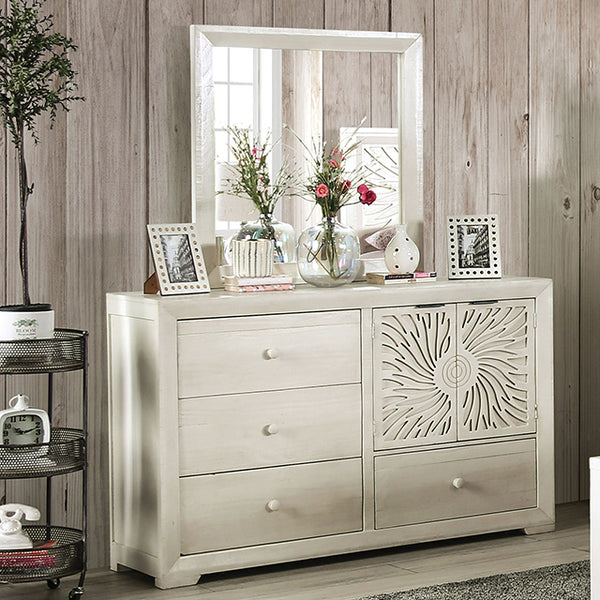 Furniture of America Geneva 4-Drawer Dresser EM7080IV-D IMAGE 1