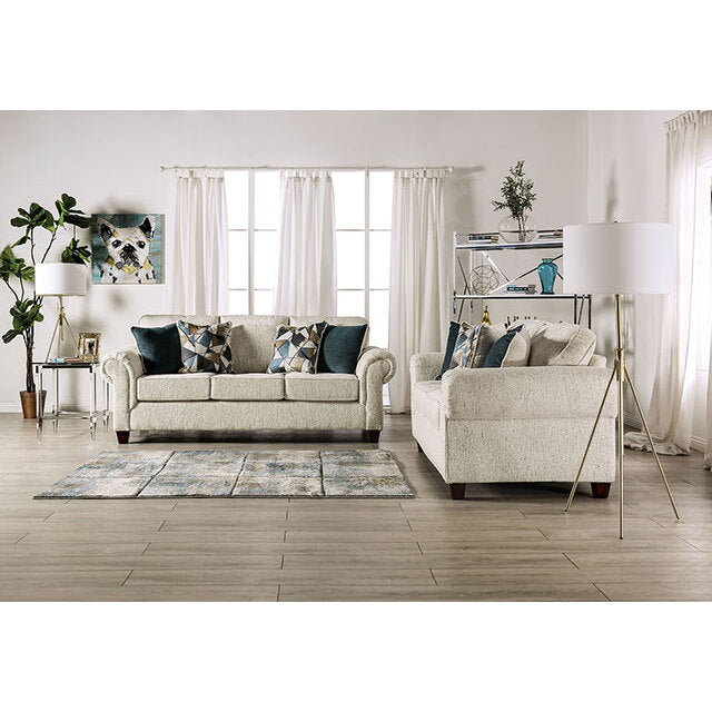 Furniture of America Delgada Stationary Fabric Loveseat SM7749-LV IMAGE 3