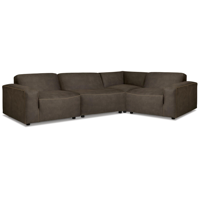 Signature Design by Ashley Allena Leather Look 4 pc Sectional 2130164/2130146/2130177/2130165 IMAGE 1