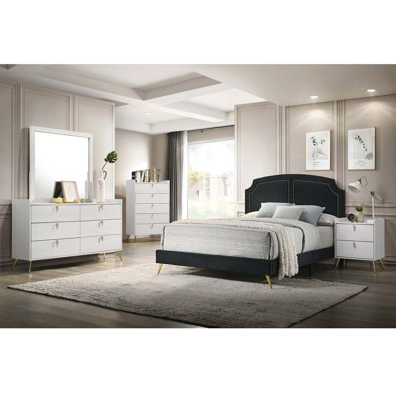 Acme Furniture Zeena Full Upholstered Panel Bed BD01461F IMAGE 5