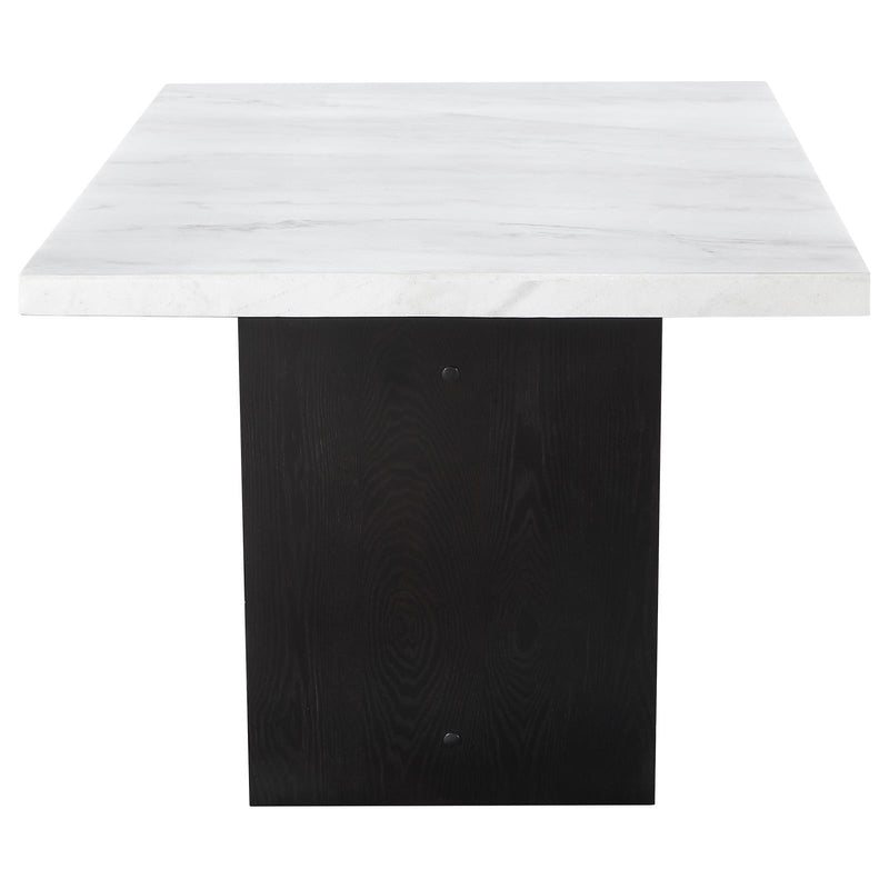 Coaster Furniture Osborne Dining Table with Marble Top and Trestle Base 115511 IMAGE 3