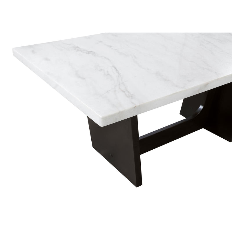 Coaster Furniture Osborne Dining Table with Marble Top and Trestle Base 115511 IMAGE 5