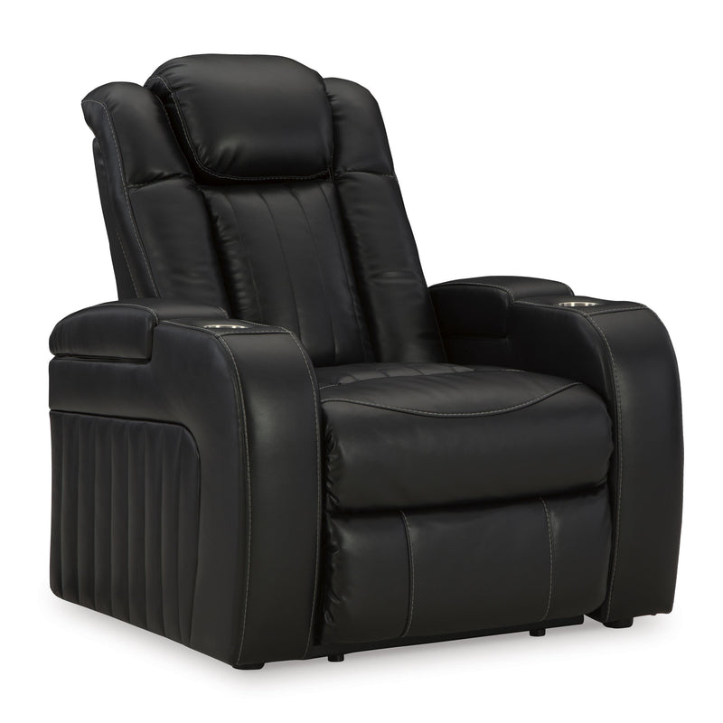 Signature Design by Ashley Caveman Den Power Leather Look Recliner 9070313 IMAGE 1